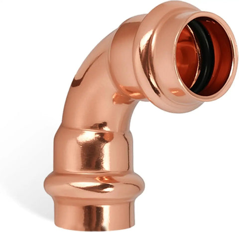 Lead Free Copper Press Fittings Kit Three Quarter Inch With Tee Elbow And Coupling Set for easy install copper pipe press compatible
