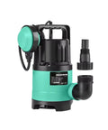 Legit 400W Submersible Water Pump Cranking 7500 Liters Per Hour, portable thermoplastic pump for yard and pool drainage.