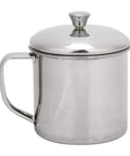 Portable Stainless Steel Outdoor Tableware Set For One, Camping Cookware Kit with mug and lid for camping and picnics.