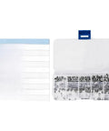 304 Stainless Steel Hex Socket Grub Screws DIN 914 Cone Point kit with 200 pieces in plastic organizer case