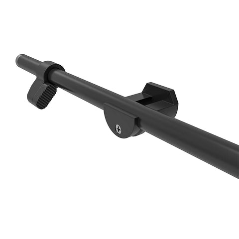 Six Foot Heavy Duty Sliding Door Track Kit With Floor Guide For Interior And Exterior Use Fits 30 To 32 Inch Wide Panels close-up