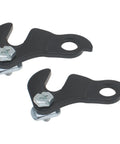 2 Pack Rear Derailleur Hanger Plate Black Tail Hook Converter for Mountain and Road Bikes without Internal Hangers