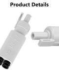 Two Pack 4 In 1 PTFE Adapter Tubing For Bambu Lab A1 A1 Mini 3D Printer Filament Guide Magnetic Quick Snap Connector close-up view