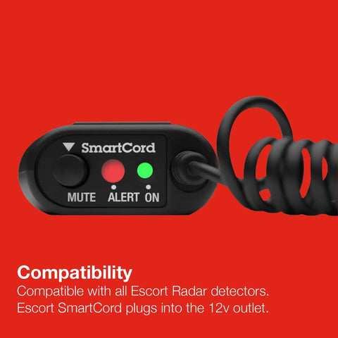 SmartCord Coiled Power Cable For Radar Detectors Compatible With Redline 360c MAX 360 360c MKII MAXcam 360c plug and buttons