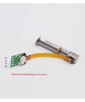 Rugged 24V DC Stepper Linear Actuator With 8Mm Shaft 2 Phase 4 Wire Motor, shown with control cable and connector.