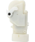 Upgrade Your Ride With This Heavy Duty Rear Left Door Lock Actuator Latch Tailored Specifically For Lexus GS300 Models From 1998 To 2005 And Toyota Prius Years 2001 To 2003 Ensures A Plug And Play Bolt-On Installation That Gets You Back On The Road. White plastic door lock actuator latch, side view, for Lexus GS300 and Toyota Prius.