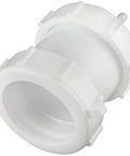 Straight Extension Trap Adapter For 1-1/2 In Or 1-1/4 Inlets And Outlets White Polypropylene Slip Joint Connection