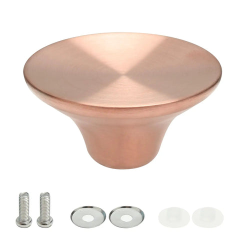 Sweet Upgrade Solid Stainless Steel Dutch Oven Knob Handle with rose gold finish and mounting hardware for easy lid replacement.