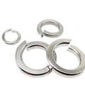 All In One Stainless Steel Spring Lock Washer Kit, 1035-Piece Assortment, 304 A2 Stainless, Sizes M1.6 M2 M2.5 M3 M3.5 M4 M5 M6, Elastic Gasket Set For Vibrations And Loosening, Great For Home, Auto, And Workshop Repairs. 304 stainless spring lock washers