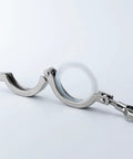 2-inch stainless steel tri-clamp with silicone gasket, side view showing wing-nut bolt