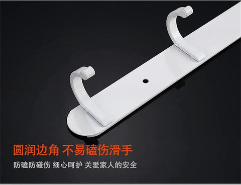 Built Tough Wall Mounted Coat Hook Heavy Duty Robe And Towel Hanger Solid Zinc Alloy vintage style close-up of white hook.