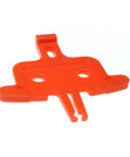 Red Dual Pack Bicycle Brake Pad Spacer And Hydraulic Disc Brake Spreader Tool for MTB and Road Bikes, compact size, side view