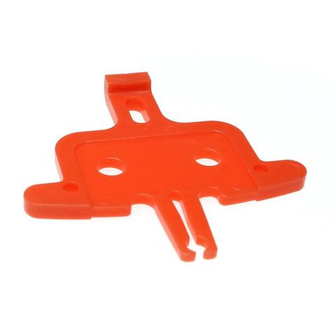 Red Dual Pack Bicycle Brake Pad Spacer And Hydraulic Disc Brake Spreader Tool for MTB and Road Bikes, compact size, side view