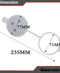 Dimensions of Mercedes-Benz Windshield Washer Reservoir Cap Lid Replacement for CL550 S350 S400 S550 S600 S63 S65 AMG OEM 2218690072 A2218690072 High Quality Plastic Drop In Easy Install Aftermarket Fit.