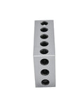 Precision Machinist Milling Blocks Two By Four By Six Inch Hardened Tool Steel Work Holding Set with multiple clamping holes.