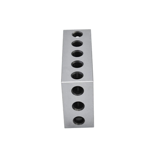 Precision Machinist Milling Blocks Two By Four By Six Inch Hardened Tool Steel Work Holding Set with multiple clamping holes.