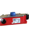 Side view of Limit Switch XY2CH Rope Pull E Stop Switch 1NC 1NO Booted Pushbutton for automation in industrial machinery safety