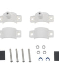 Drill In Drain Saddle Valve Clamp 1/4 Inch Quick Connection For Under Sink Water Filtration RO Systems White POM Construction
