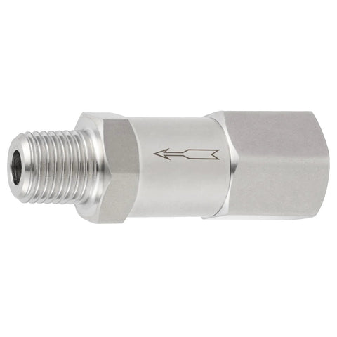 Yoebor 304 stainless steel detachable check valve, one-way, FNPT inlet x MNPT outlet, 1/4 in