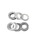 Ultra Thin Stainless Steel Shim Washers 0.2mm Thick 100 Pcs Flat Washer Set For Plumbing Fittings And DIY Repairs Pro Grade 4x7x0.2mm stacked