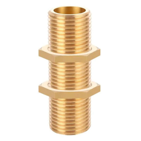 One Quarter Inch Brass Pipe Fittings With Female Threads Hex Lock Nut Detail