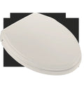 Traditional SoftClose Elongated Toilet Seat And Lid With Slow Close Action Sedona Beige High-Gloss Polypropylene top view