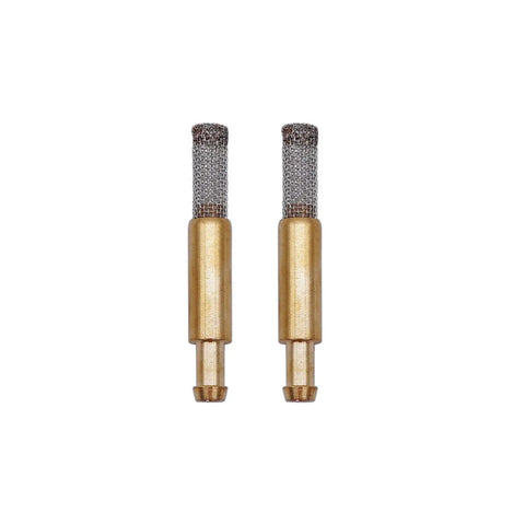 Two Pack One Quarter Inch In-Tank Fuel Filter Mesh Screen Replacement Kit, Brass With Steel Mesh, Fits One Quarter Inch Fuel Line