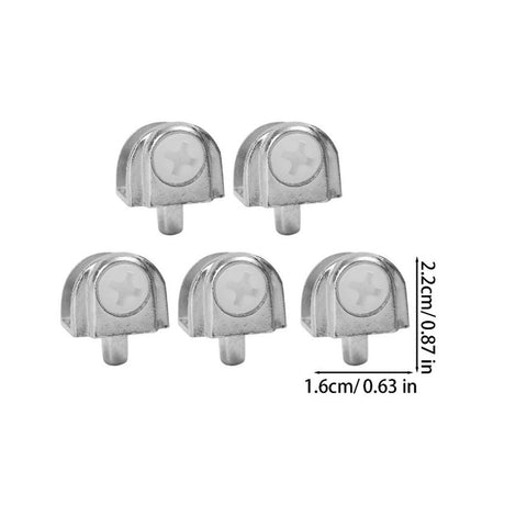 Heavy Duty Zinc Alloy Adjustable Glass Shelf Brackets For Shower Glass And Floating Shelves 30 Pack High Load Bearing