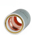 Durable PC0102 Outside Nozzle Shield Retaining Cap For P141 A141 And LT141 LTM141-A Plasma Cutting Torches, gray with copper interior.