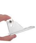 Heavy Duty Zinc Alloy Commercial Kitchen Freezer Door Hinge 4 Pack With Silent Operation And Easy Install For Pro Kitchens And Busy Foodservice Environments Durable Pivot Low Noise Smooth Open Close Simple Assembly, silver hinge close-up