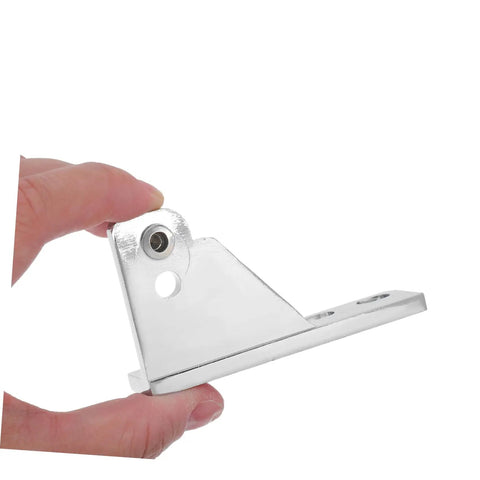 Heavy Duty Zinc Alloy Commercial Kitchen Freezer Door Hinge 4 Pack With Silent Operation And Easy Install For Pro Kitchens And Busy Foodservice Environments Durable Pivot Low Noise Smooth Open Close Simple Assembly, silver hinge close-up