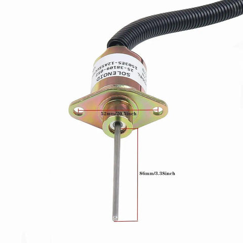 New 12 Volt Fuel Shutoff Solenoid Valve Replacement Engine Shutdown Switch For Kubota Machinery Built Tough Plug And Play Field Proven Quick Fix Reliable Upgrade