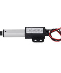Mini Electric Linear Actuator Delivering Knockout Fifty Newtons Of Thrust With Slick Forty Millimeter Stroke side view with wires