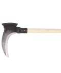 High Manganese Steel Grass Sickle For Weeding And Clearing, Multifunctional Double Scythe Gardening Tool, close-up view