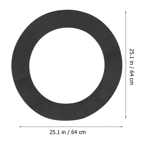 Round rubber pad from Non Slip Rubber Furniture Pads Kit For Wooden Stools And Chairs, dimensions 25.1 in / 64 cm.