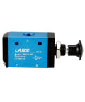 2 Position 3 Way Pneumatic Valve Hand Lever Operated Manual Control Push Pull Direct Acting Type G1/4 Aluminum Alloy Air Valve
