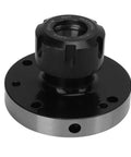 Heavy Duty ER25 Collet Chuck With 80mm Diameter Precision Tool Holder For CNC Lathe And Milling Machines That Rock Engraving Work Flawlessly, black carbon steel body.