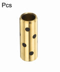Image of Five Pack 8x11x30mm Oilless Brass Graphite Sleeve Bearings, Self-Lubricating Bushings For Smooth Linear Motion, No Oil Needed.