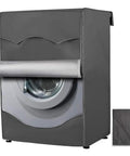 Front-Loading Washer And Dryer Cover With Four-Sided Protection, Heavy-Duty Oxford Fabric, Fits Most 7.5 To 12 Kg Front-Loaders, Gray