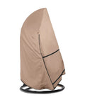 Patio Hanging Egg Chair Cover Waterproof Outdoor Single Seat Swing Chair With Stand Fits Up To 45W By 33D By 68H Inches 600D Polyester