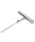 Heavy Duty Stainless Steel T Handle Tire Repair Tool with ergonomic grip for cars, motorcycles, bicycles close-up view