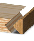 Carbide Edge Banding Router Bit Set With 1-1/2 Inch Diameter, 3/4 Inch Cutting Length demonstrating edge banding on wood panel