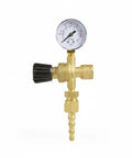 Pro Grade Argon And CO2 Gas Regulator With Brass Frame Single Stage Pressure Controller Easy Turn Knob For Precise Adjustable Output Gauge Included And Smooth Gas Supply For Welding Stations And Field Repairs brass welding regulator with gauge