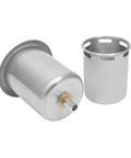 Dipper Well Faucet & Bowl Set featuring stainless steel components for coffee shop bar counter sink installation.