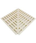 Heavy Duty Right Angle Pool Drain Grate Set Of Two, 90 Degree Corner Bath Floor Drain Cover made of ABS plastic, smooth drainage design.