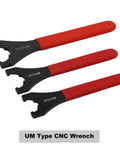 Heavy Duty Type ER Wrench For ER16 ER20 ER25 ER32 ER40 Collet Chuck Nut Spanner Fit CNC Router Engraving Spindle Tool Holder High Torque Alloy Steel in red with multiple sizes.