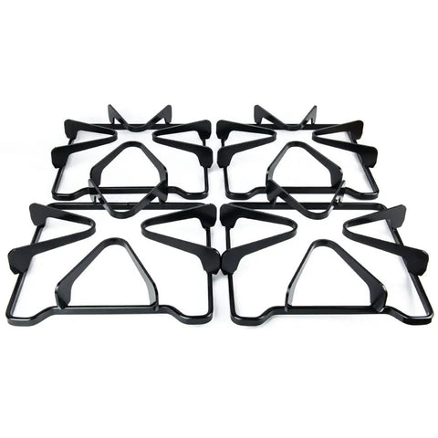 4 Pack Gas Range Burner Grates Replacement For WPW10268483 W10268483 AP6018155 PS11751457 8053580 Black Porcelain High Temperature