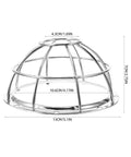 Rock Solid Heavy Duty Fire Sprinkler Head Protection Cage With Anti Theft Wire Mesh And Impact Resistant Shield For Tight Spaces And Garages 5.11 X 2.75 X 1.69 Inches 4 Pack - chrome cage dimensions 5.1 x 2.75in.