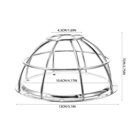 Rock Solid Heavy Duty Fire Sprinkler Head Protection Cage With Anti Theft Wire Mesh And Impact Resistant Shield For Tight Spaces And Garages 5.11 X 2.75 X 1.69 Inches 4 Pack - chrome cage dimensions 5.1 x 2.75in.