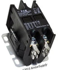 Two Pole 30 Amp 120 Volt Coil Contactor With Encased Dustproof Compact Design Built To Last, shown with universal mounting plate